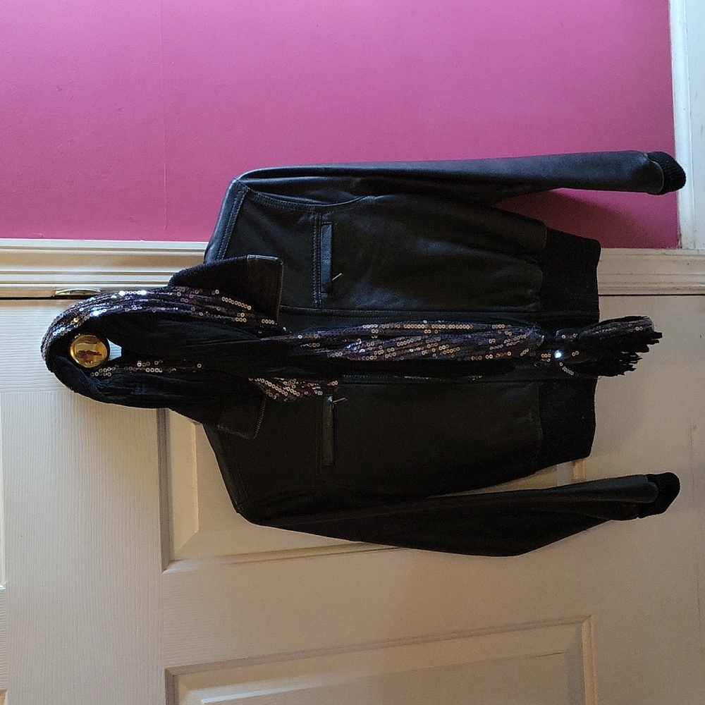 Black/Silver Sequined scarf